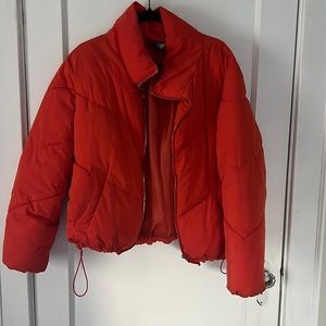 Orange H&H puffer jacket